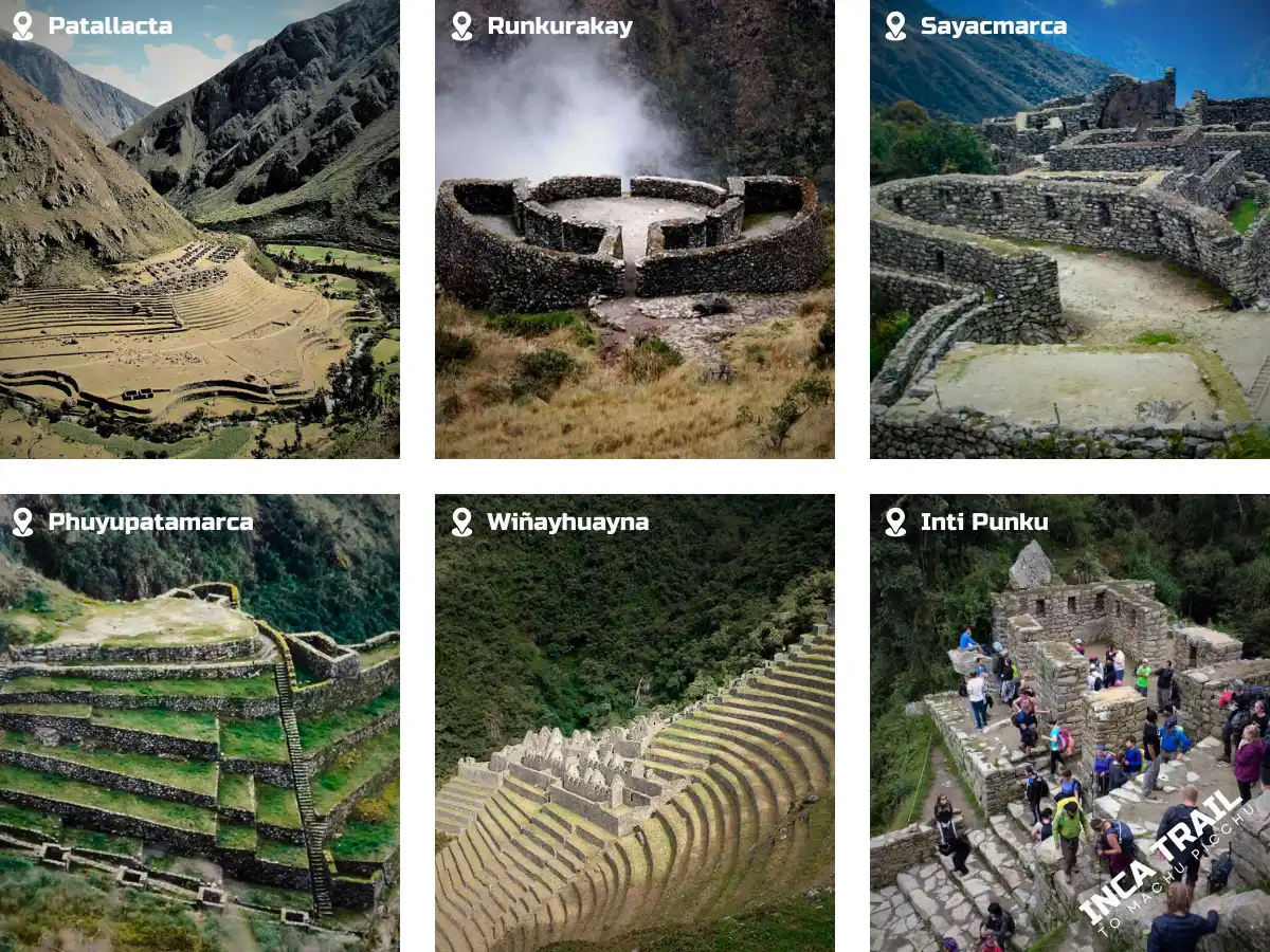 Attractions of the Inca Trail 4 days│Atractivos del Camino Inca 4 dias