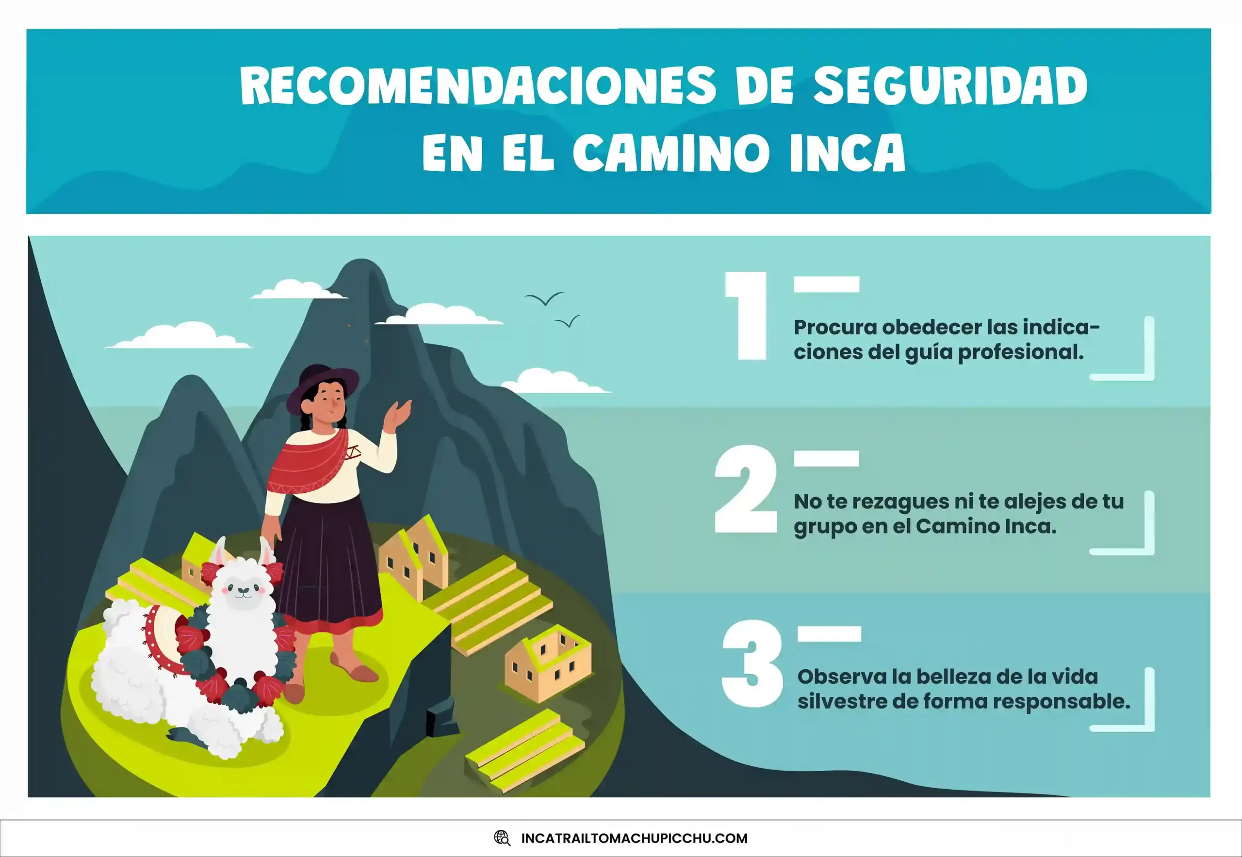 recomendaciones para evitar sufrir incidentes graves en el camino inca