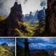 diferentes fotos que muestran los climas que caracteriza al viaje y complejo arqueológico de waqrapukara trek.